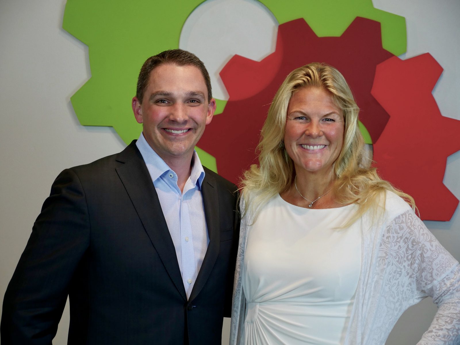 Meredith Medland at a DigitalMarketer event with business marketing leaders