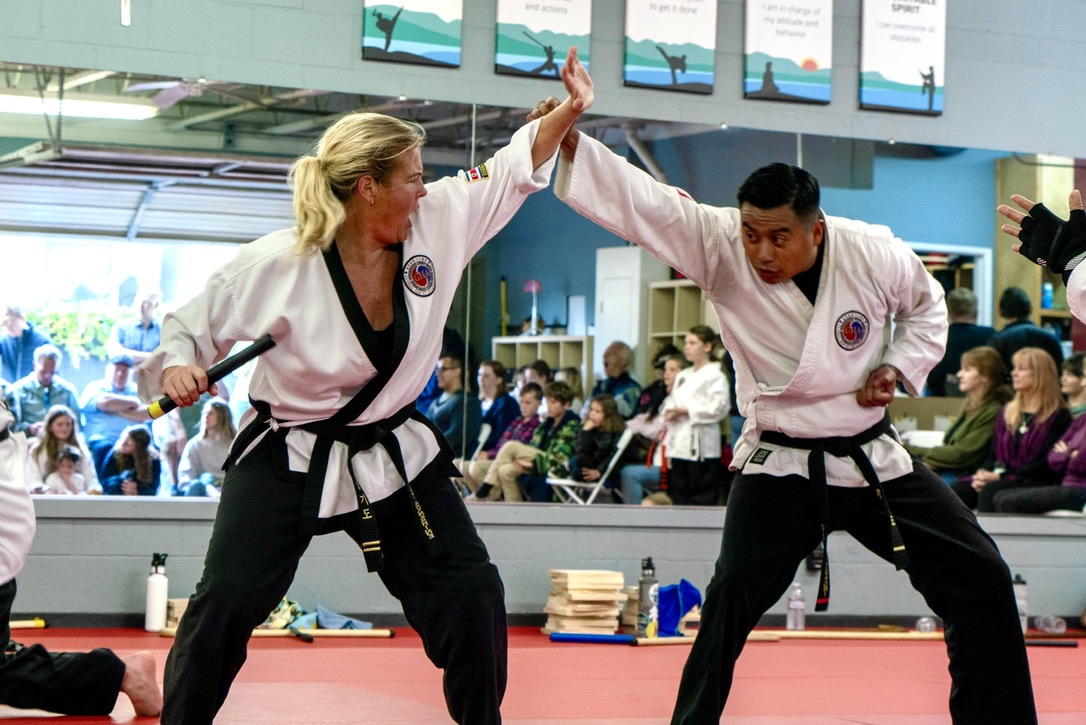 Meredith in Hapkido action