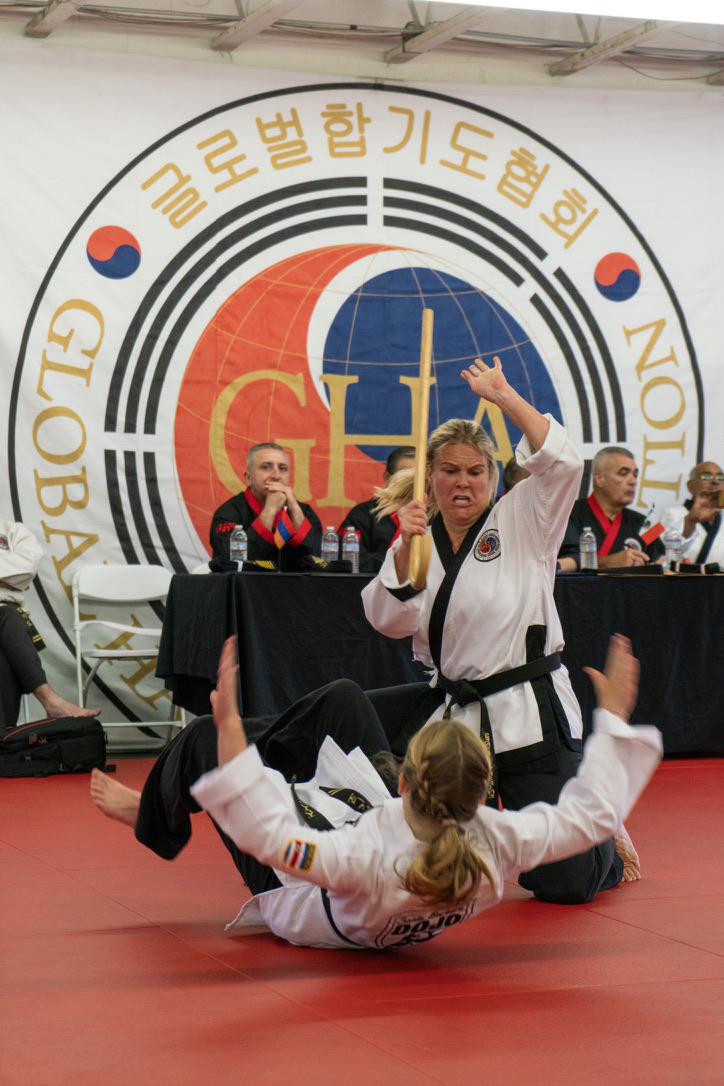 Meredith competing in Hapkido